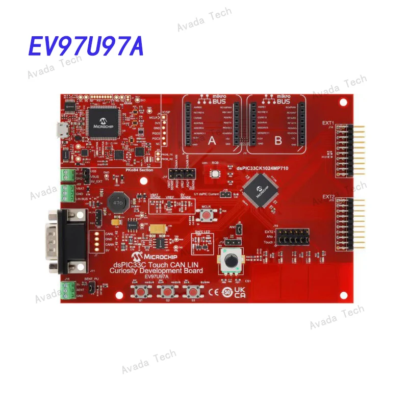 

Avada Tech EV97U97A PIC / DSPIC dsPIC33C Touch-CAN Curiosity