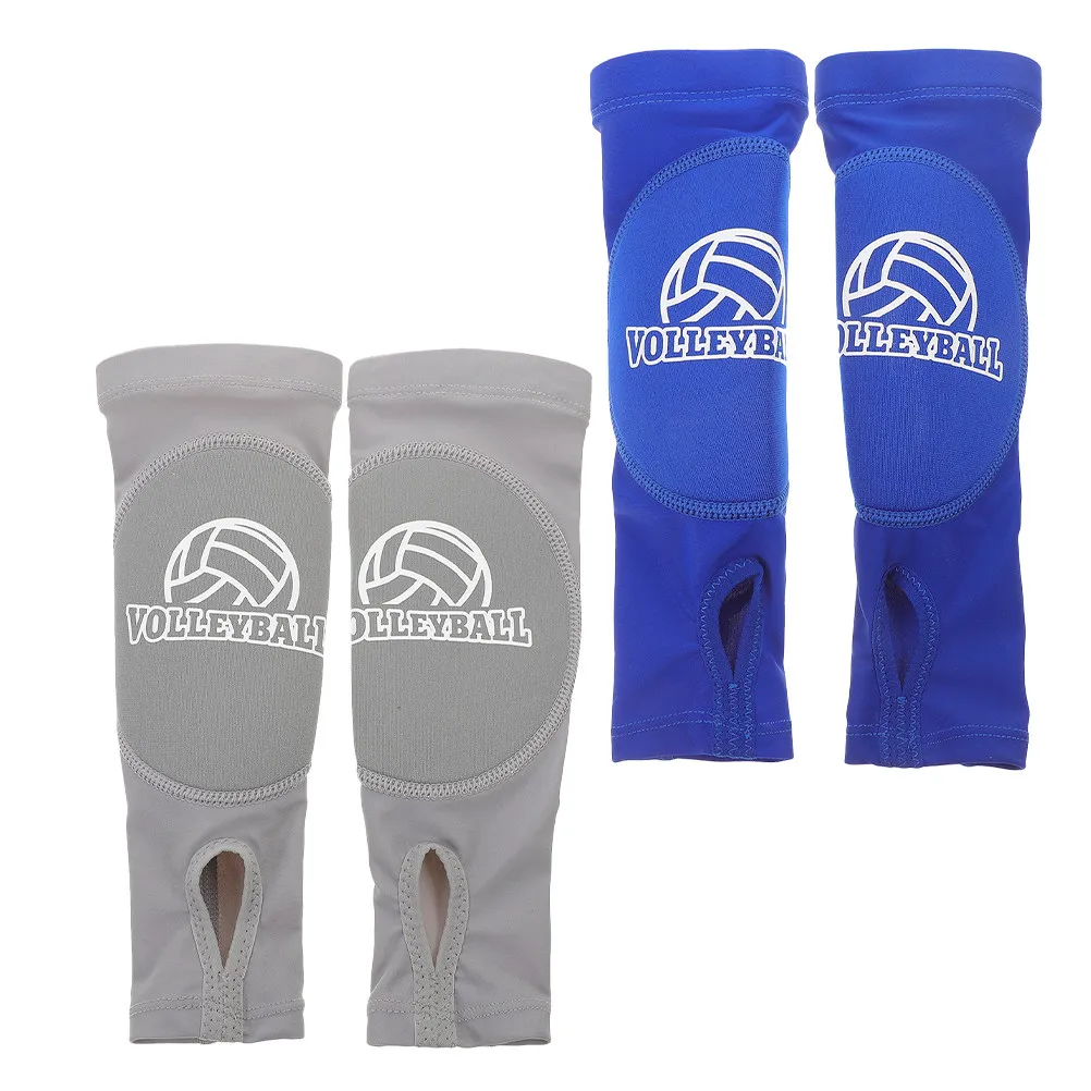 2Pairs Arm Sleeves Volleyball Wrist Guards Elastic Sports Wrist Brace Forearm Protector Breathed Padded Sleeve Sports Arm