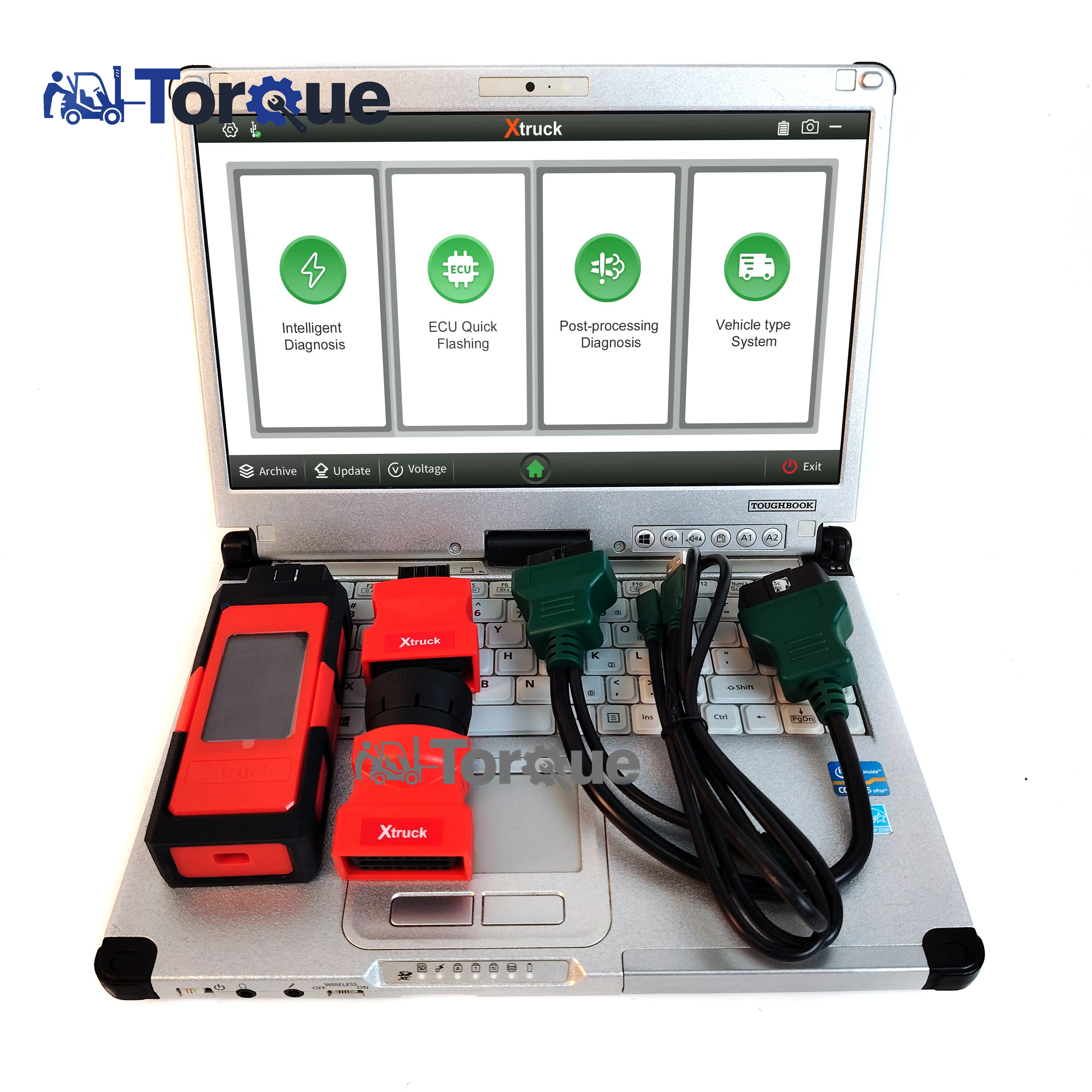 X003 Plus C2 Laptop Data Reading Forced Regeneration of DPF Heavy Duty Truck Diagnostic Tool Kit