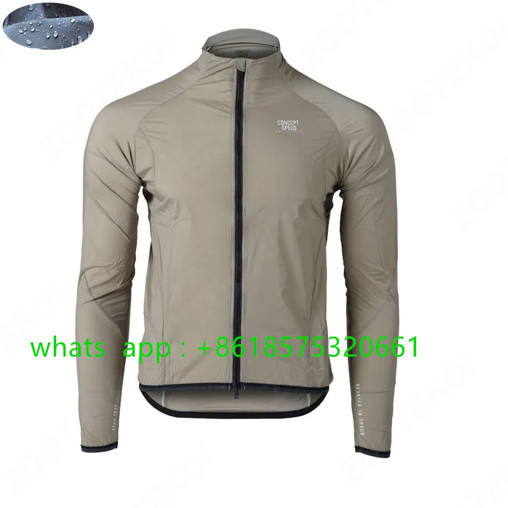 Concept Speed New Unisex Cycling Jacket Waterproof Windbreaker Lightweight Ultralight Long Sleeve Raincoat Summer MTB Bike Vest