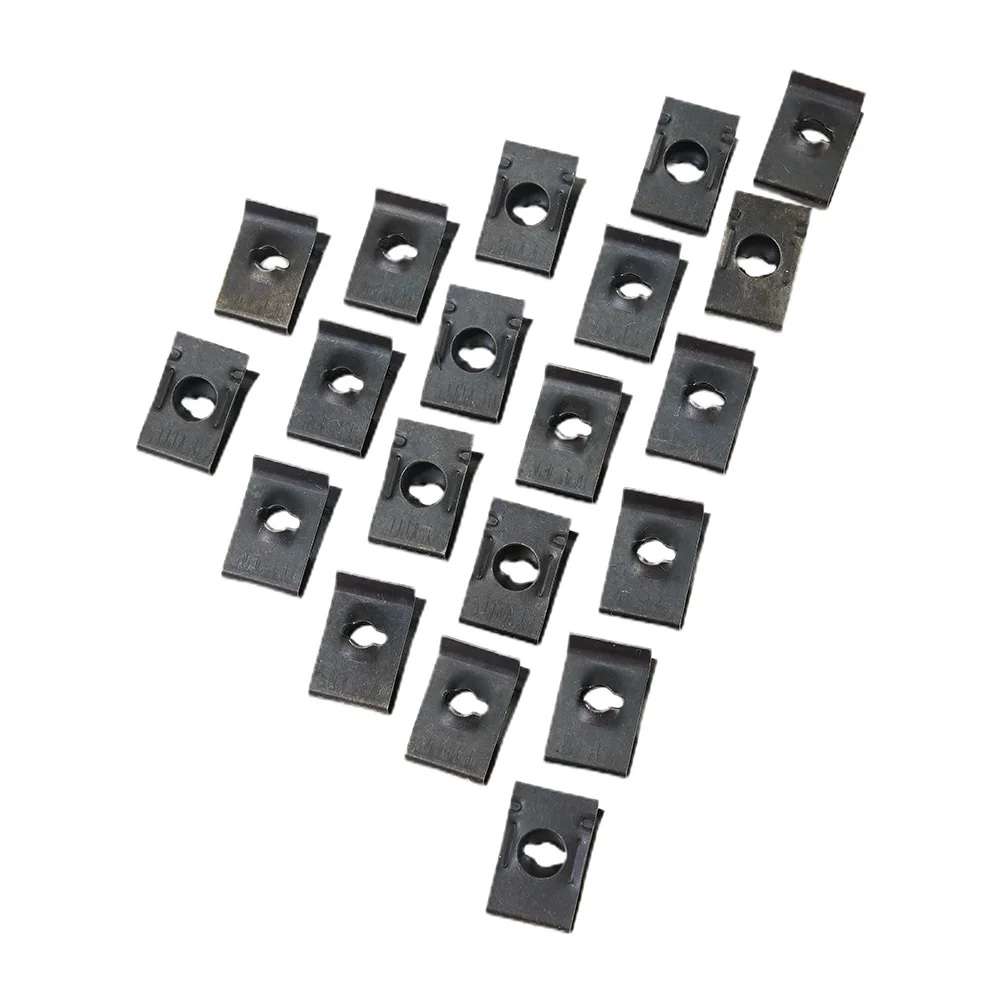 

20Pcs Metal U-Type Clips For Brand New And High Quality U-Type Base Iron Brand New And High Quality Clip Fastener