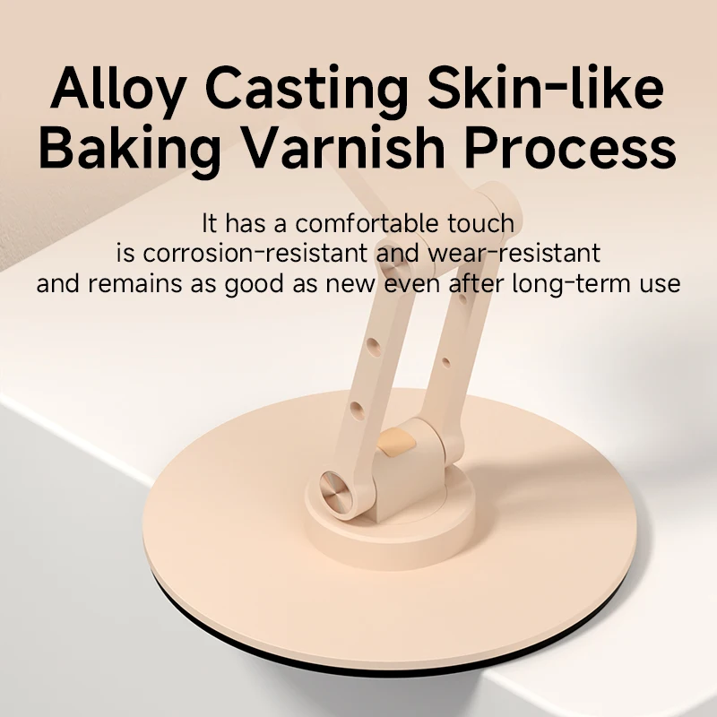 Hagibis Magnetic Phone Stand for MagSafe 360° Rotation Foldable Desk Phone Holder Height Adjustable for iPhone 17 Pro Max 16 15