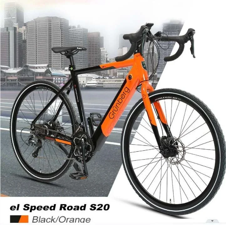 

TXED EU Warehouse Power 250w Electric Road Bike 700c Adult Bike Road Electric 20 Speed Gear Bafang Rear Motor Electric Road Bike