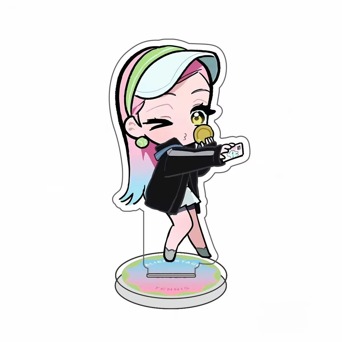 1/2/6pcs Alien Stage Anime SuaTill Stand Acrylic Maid Doll Action Model Decoration Accessory Desktop Girl Boy Gift Ornament - view 4