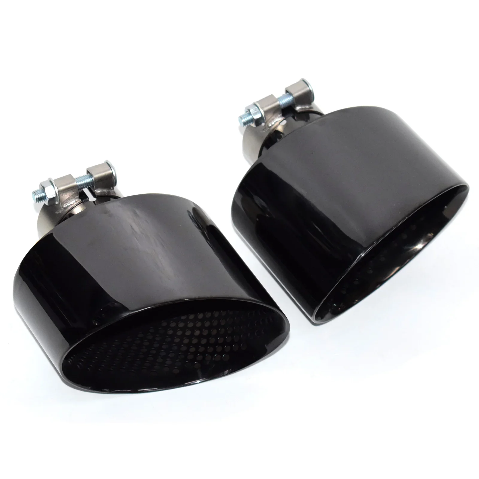 Car Exhaust Tip for Audi A3 A4 A5 A6 A7 Upgrade To RS3 RS4 RS5 RS6 RS7 High Quality SS304 Mesh Muffler Exhaust Pipe Tail Pipe