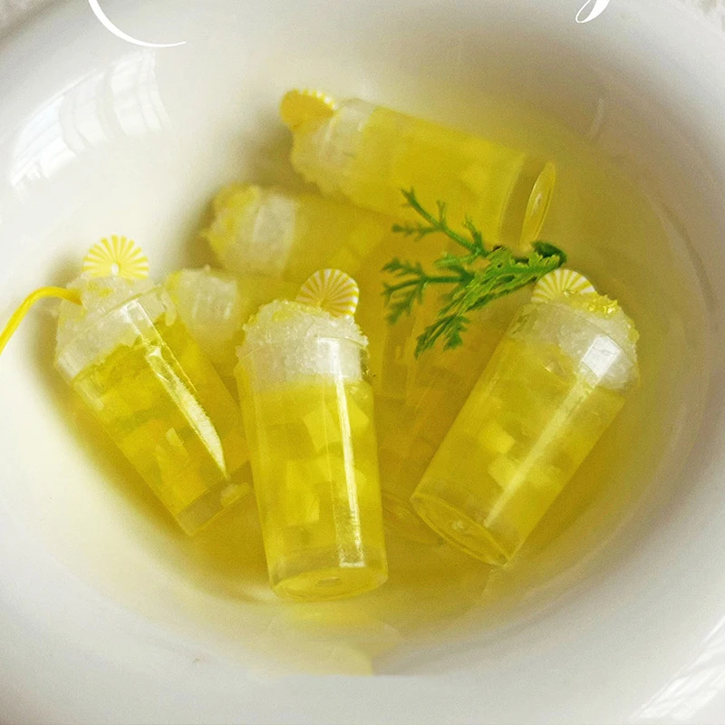 Kindermicroscène poppenhuis decoratief ananas smoothiebeker speelgoed; 1/12 miniatuur om fantasiespel te spelen