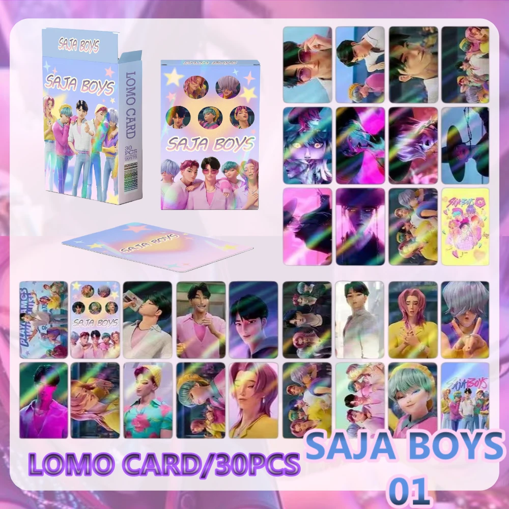 NEW K-POP Demon Hunter Girl Group Holographic Trading Cards Sets 4 styles 30pcs Anime Collectible LOMO Cards K-POP Fans Gifts - Image 3
