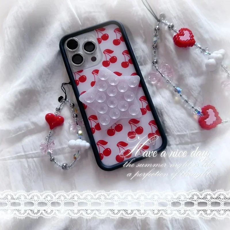 

Wildflower ins Star Strong Strength sucker Back sticker anti slip Phone Universal Suction cup pad wall frame Anti-Fall wf Cover