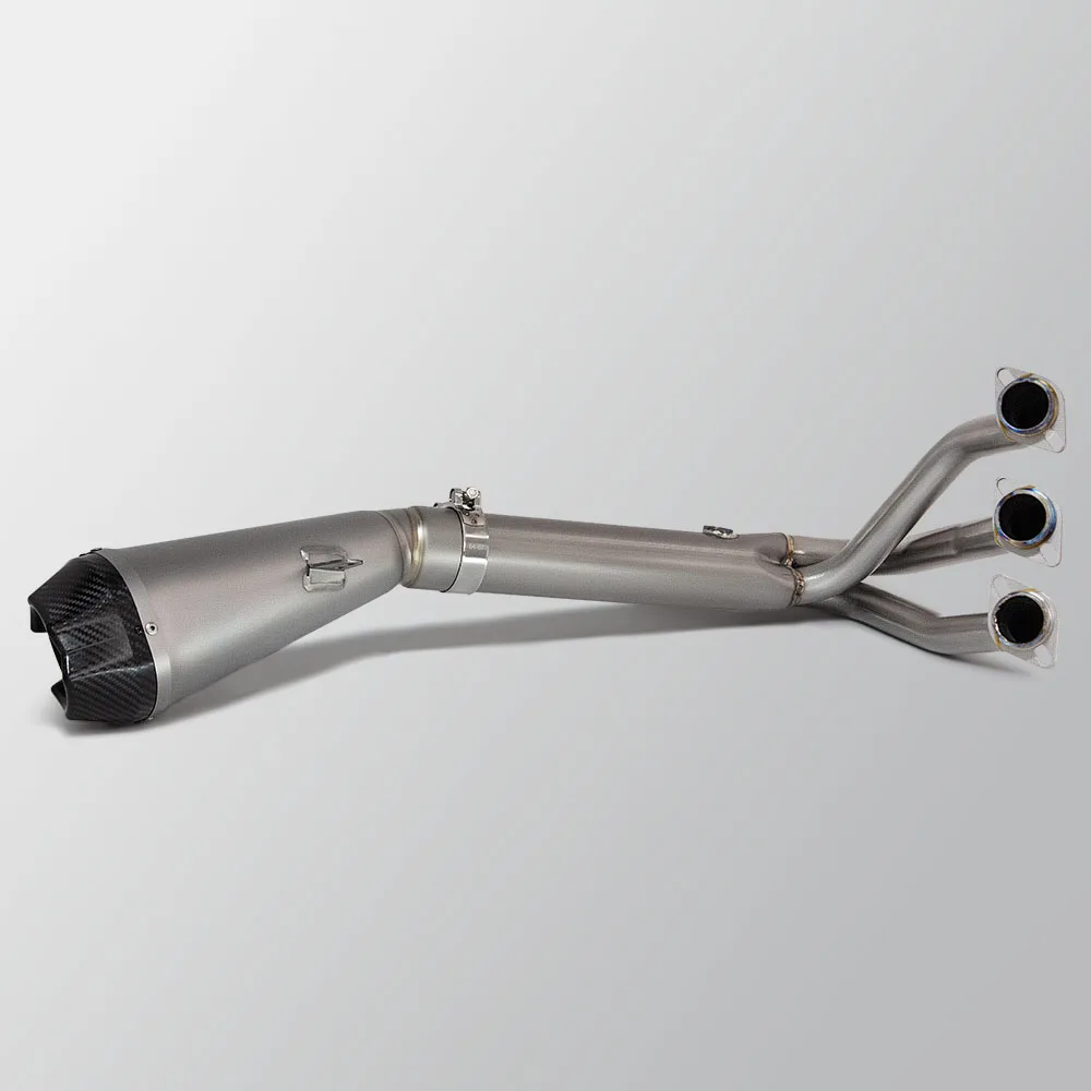 Full Titanium Alloy Motorcycle Exhaust System Modified For CFMOTO 675SR-R 675NK 675SRR 2024 2025 Header Tube Carbon Tip Muffler