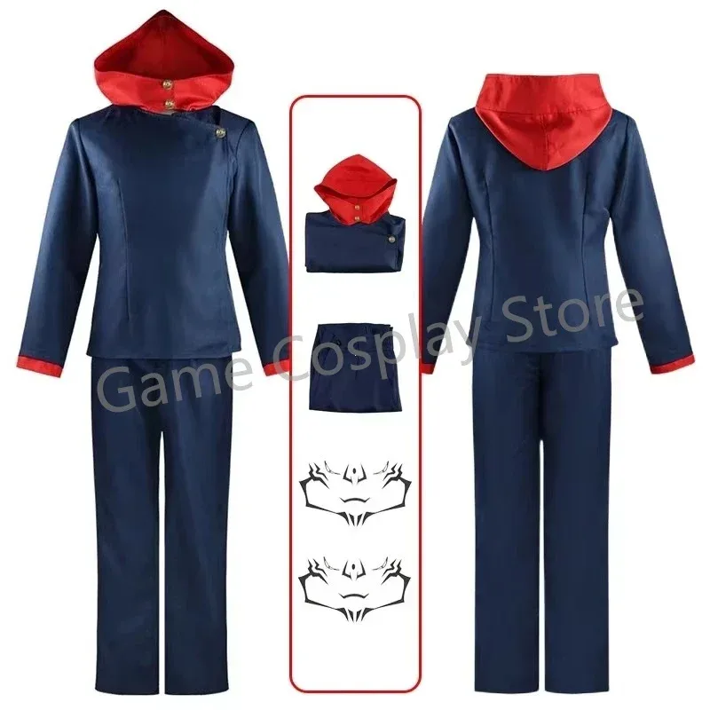 

2025 aaa аниме дзюдзюцу кайсен Итадори Юдзи косплей костюм куртка брюки униформа парик костюм стоимость Хэллоуина