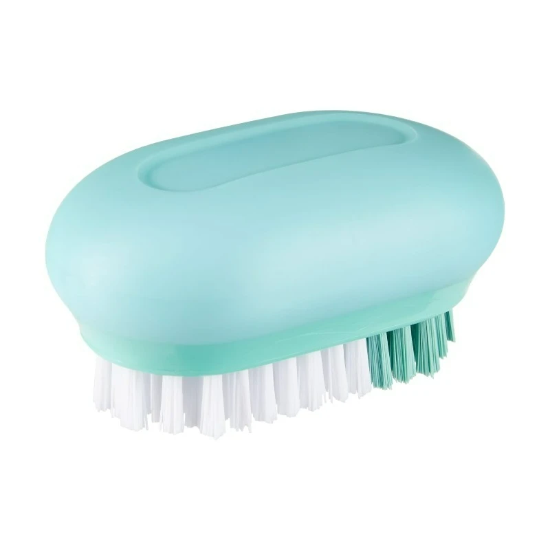 Pro Veggie Brush, Firm White & Soft Mint Bristles, Ergonomic Non-Slip Handle