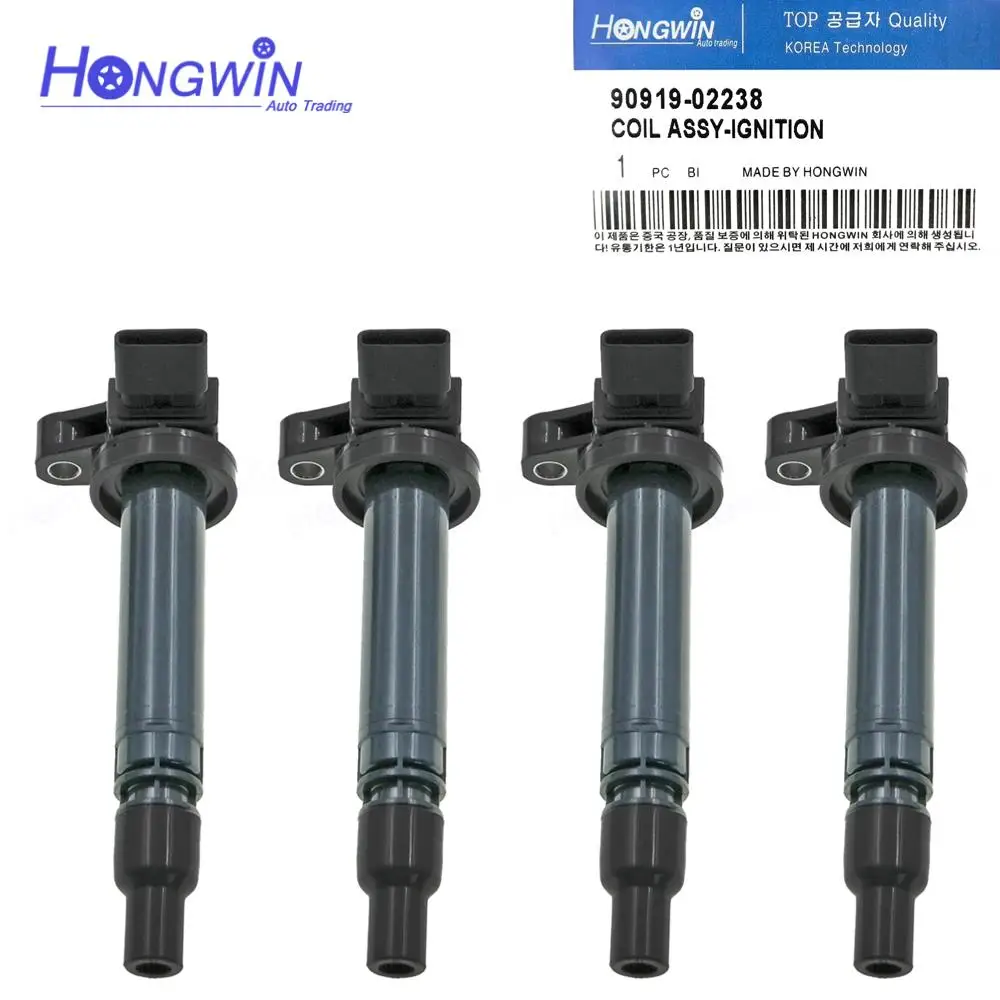 4PCS Ignition Coil For Toyota Corolla ZZE123 Celica ZZT231 Voltz Matrix Pontiac Vibe L4 1.8L 2000 2001 2002 2003 2004 2005 2006