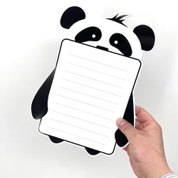 A stationery cartoon panda magnetic refrigerator magnet magnetic soft memo message whiteboard magnet blackboard sticker