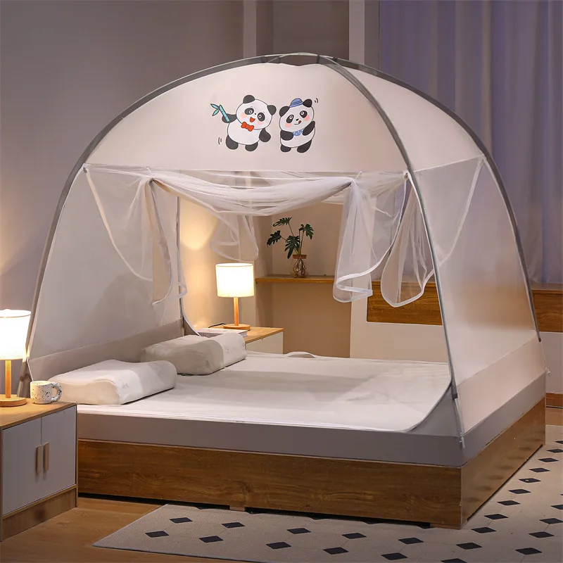 Summer Yurt Mosquito Net Fully Wrapped Without Installation Mosquito Net Cover Bed Canopy Bed Tent Bed Mantle Home Textiles