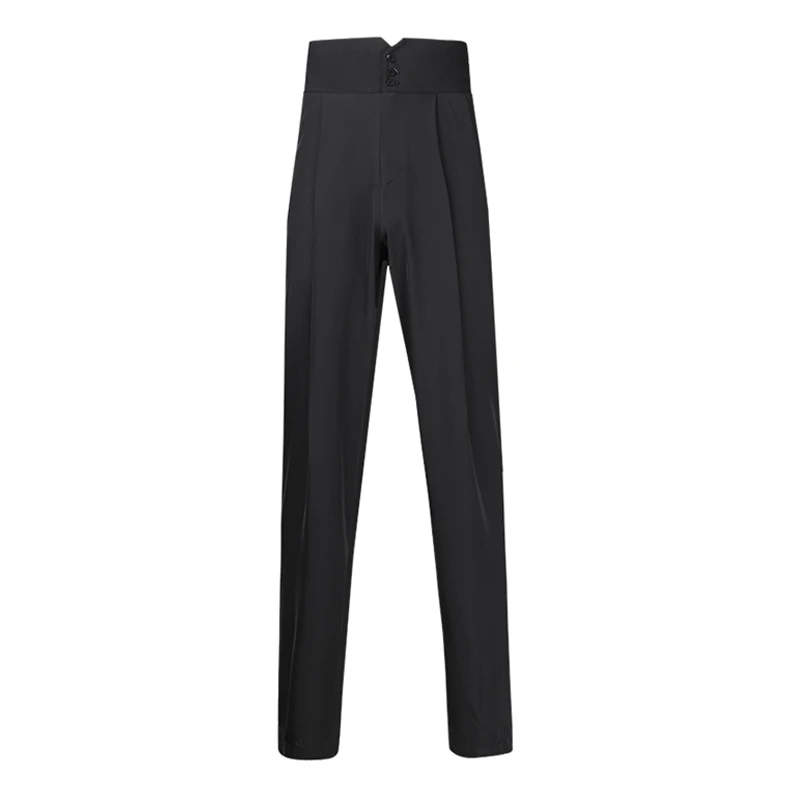 Pantalon de danse latine taille haute pour hommes, vêtements d'entraînement de salle de Rhpour hommes, vêtements de performance sur scène pour adultes, SL5588