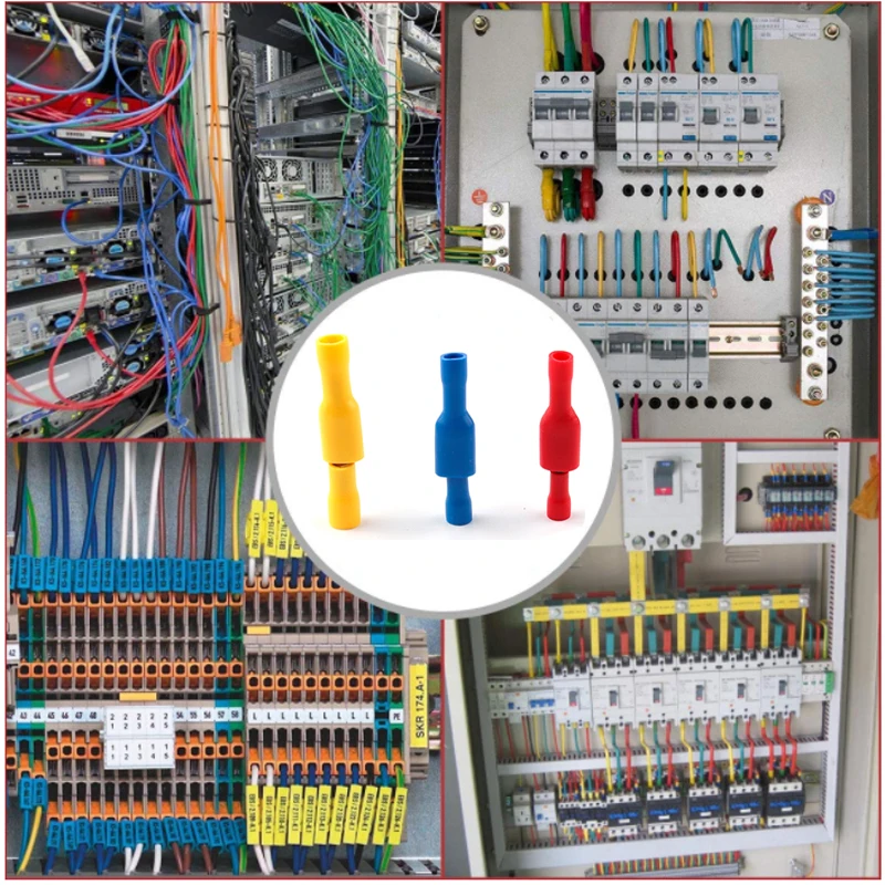 25-300 buah Kit konektor kawat terisolasi listrik-sekop, cincin, pantat, memutuskan cepat, konektor garpu-terminal kabel Crimp