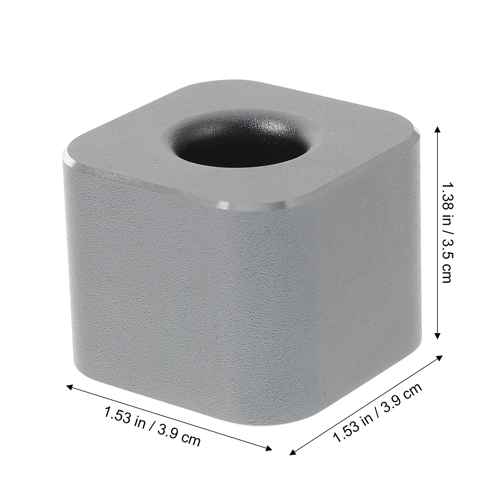 

Aluminum Alloy Holder Single Stand For Desk Anti-Corrosion Metal Pen Silicone Base Pen Organizer For Home Office School (Random