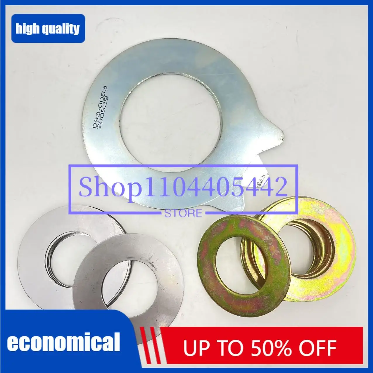 

10pcs Excavator Bucket Iron Gasket Round Thickened Shaft Gasket Metal Wear-resistant Gap Steel Sheet Bucket Pin Thin Washer Qual