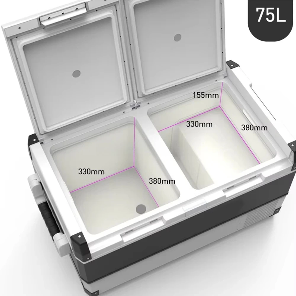 Pickup Car Home AC DC12V/24V 220V Portable Fridge High Capacity Rapid Cooling Fridge Freezer Compressor Refrigerator