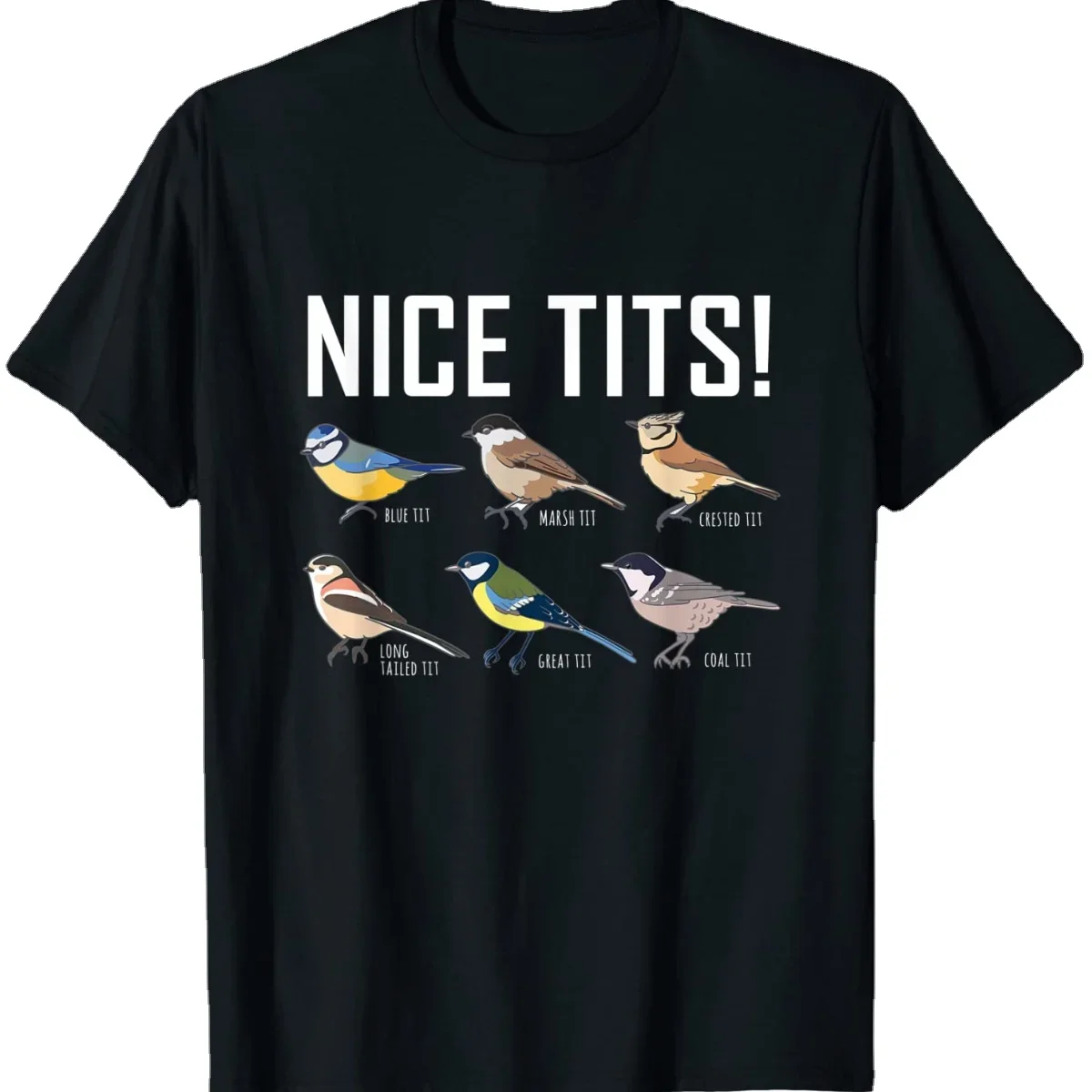

Nice Tits Bird Watcher T-Shirt. Premium Cotton Short Sleeve O-Neck Mens T Shirt New S-3XL