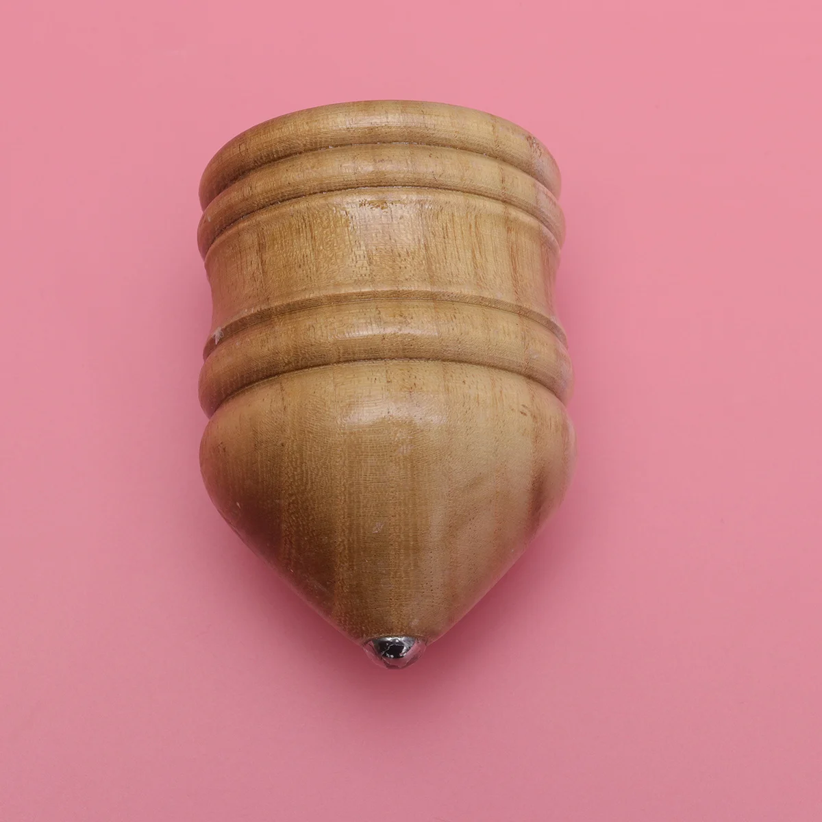 

Wooden Top Diy Kit Elm Wood 7Cm Brown Vintage Gyro Peg-Top For Kids Fine Motor Skills Creative Educational Collection