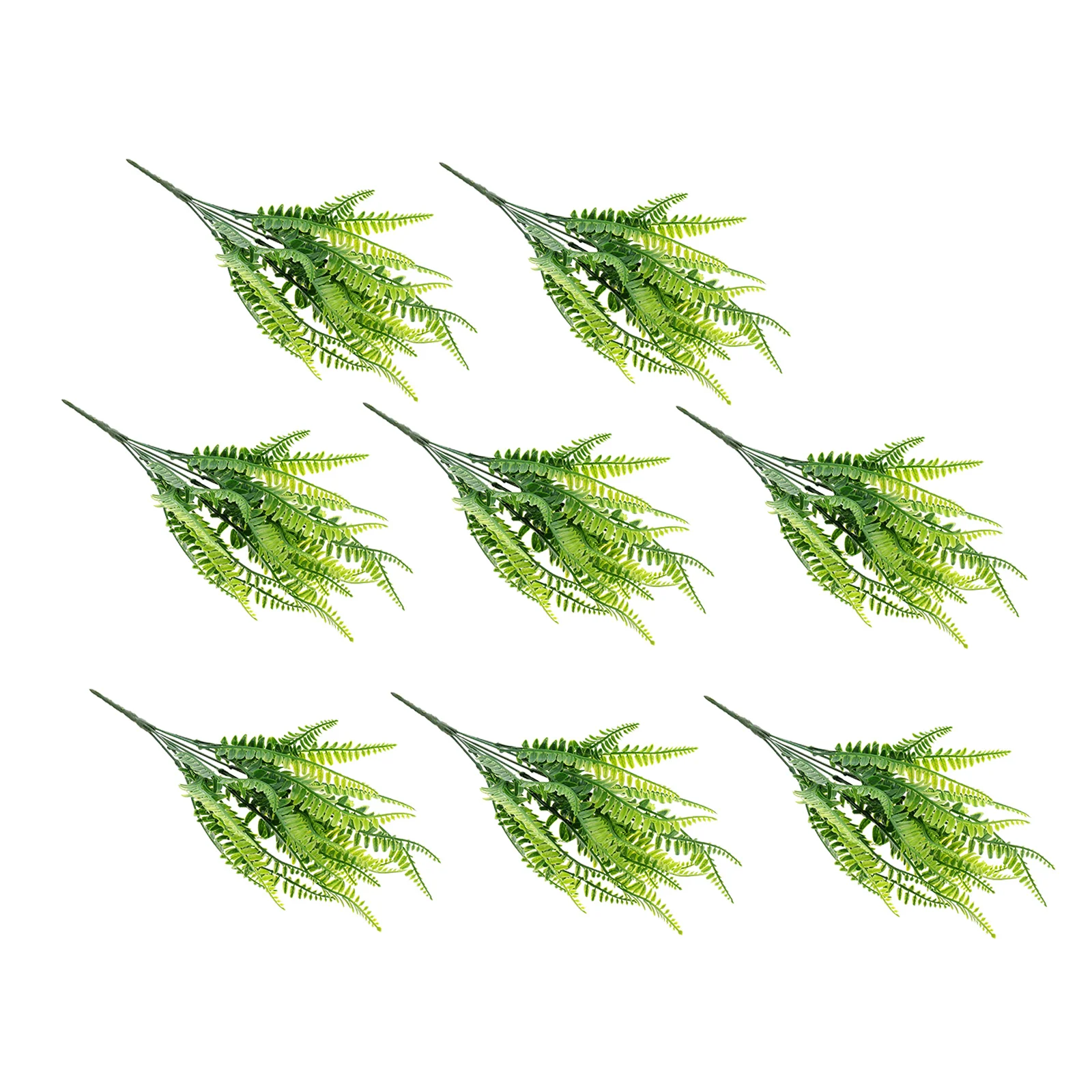 

8pcs Plants Simulated Green Leaf Grass Faux Leaves Indoor Outdoor Faux Arrangement Supplies Leaves Decor