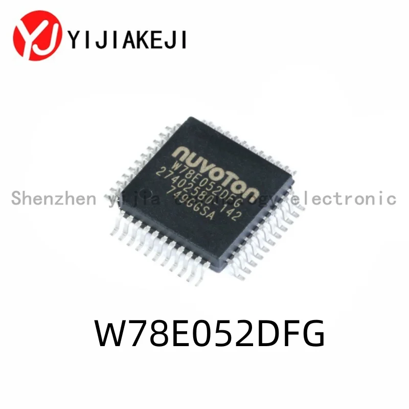 

5PCS Brand new, genuine W78E052DFG PQFP-44 6T/12T 8051 microcontroller chip