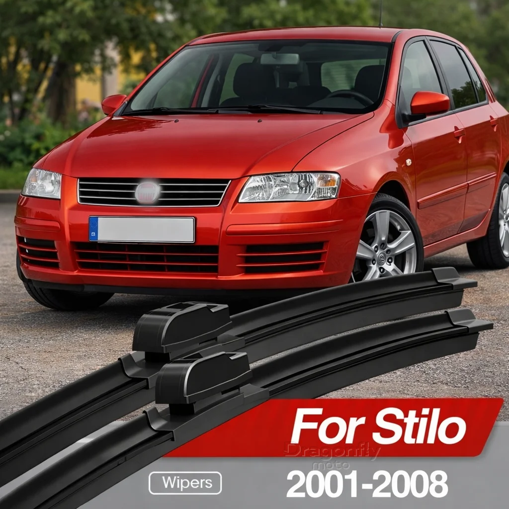 

For Fiat Stilo 2001-2008 Front Windshield Wiper Blades 2pcs Windscreen Window Accessories 2002 2003 2004 2005 2006 2007