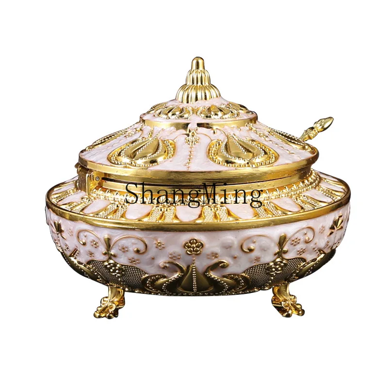 

PYH Tulip Flip Sugar Jar Large Sugar Gu Light Luxury Seasoning Jar Kitchen Seasoning Storage Jar