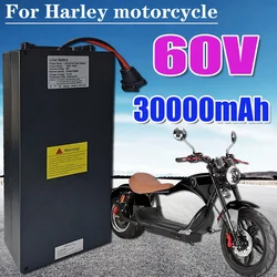 For Harley Electric Motor Bike Lithuim Battery 60v 30ah Three-wheeled E Scooter batteries Citycoco WS-PRO TRIKE