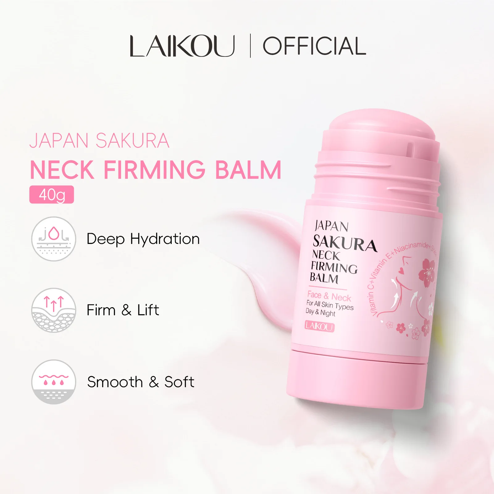 Neck Tightening Stick 40g Firming Lifting for Saggy Skin Wrinkle Reducer Neck Care Roll On Travel Size Daily Anti Aging Skincare