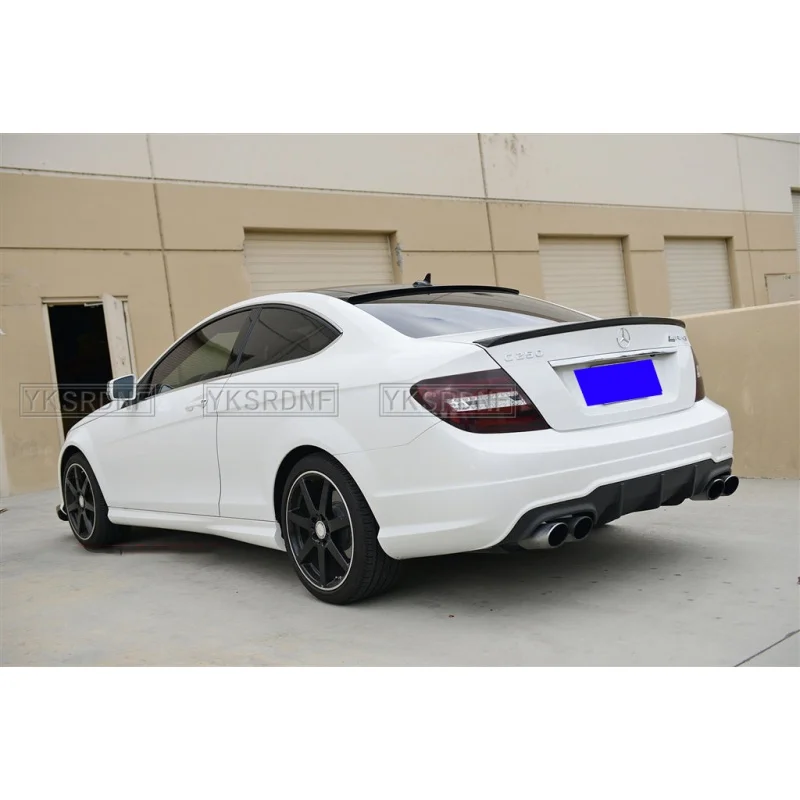 Spoiler for Mercedes Benz W204 Coupe 2 Doors C-Class C180K C200 2008-2014 Car Tail Wing Decoration Rear Trunk Spoiler