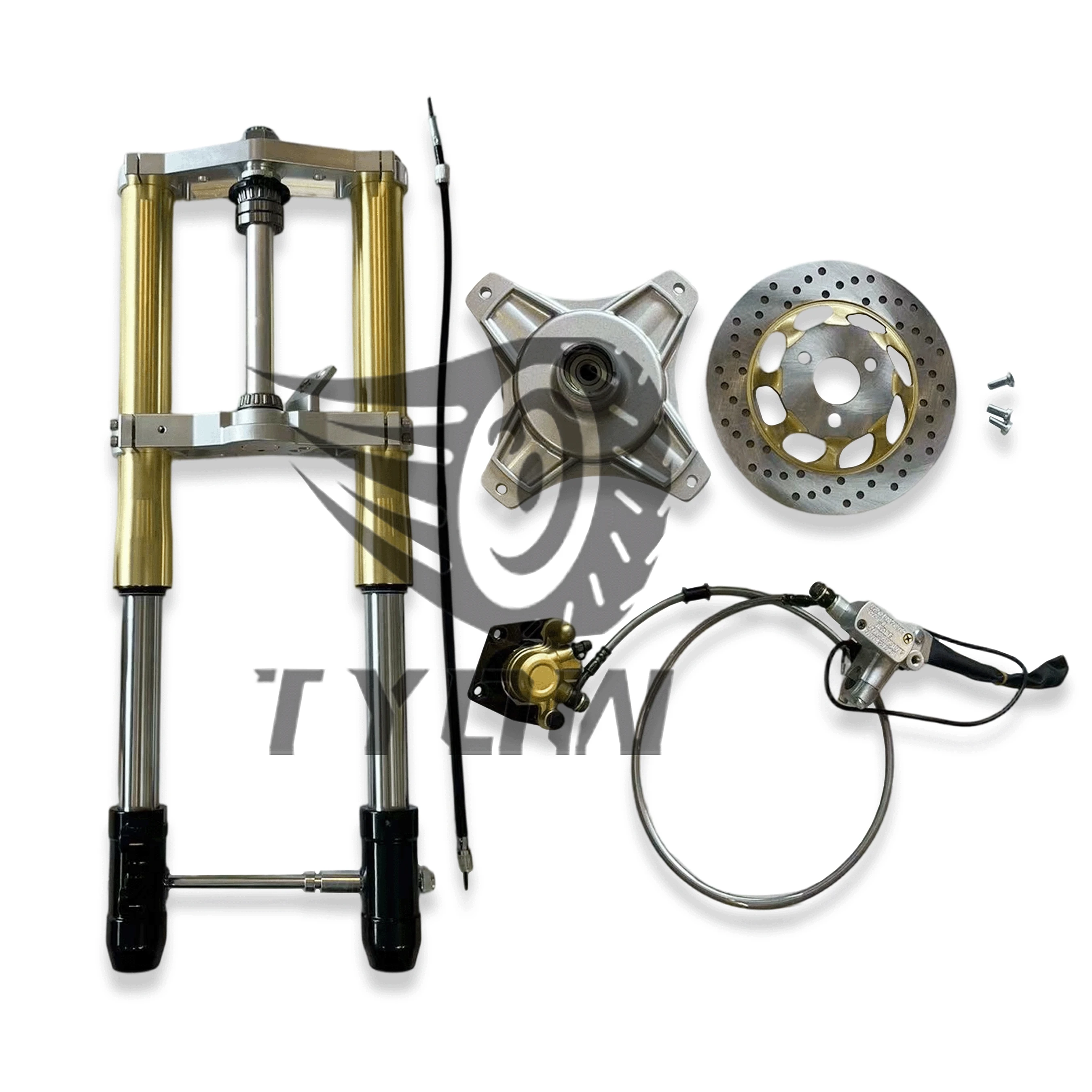 

Dax Ct70 Inverted Fork With Disc Front End Kit Motorcycle Non-adjustable Fourche Inversée