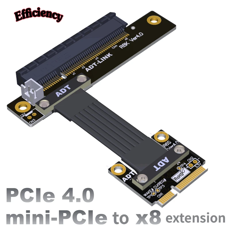 

Mini-pcie Port Extension Cable To PCIE X8 Built-in Conversion Mpcie 8x ADT R68SK