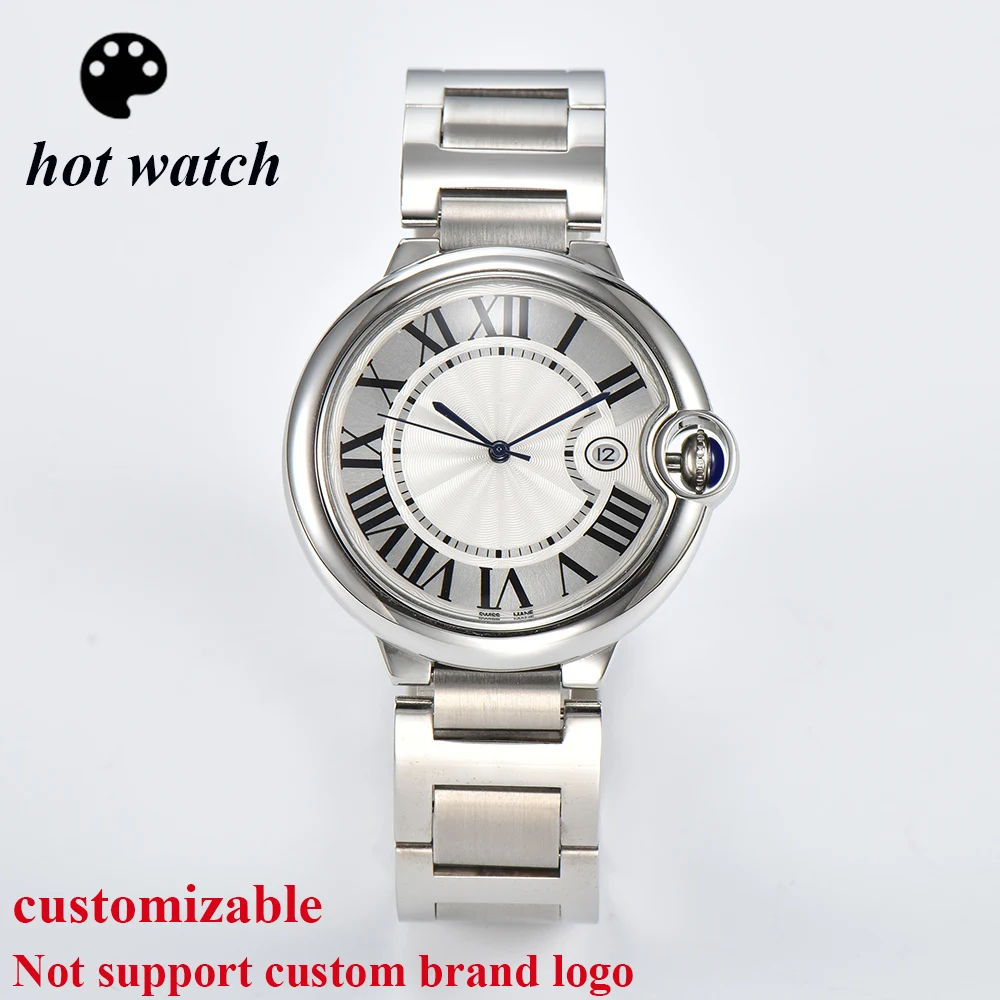 

Man Watch 8215 Watch 42mm Automatic Movement Mechanical Watch Stainless Steel Sapphire Glass Case Customizable Personal Logo