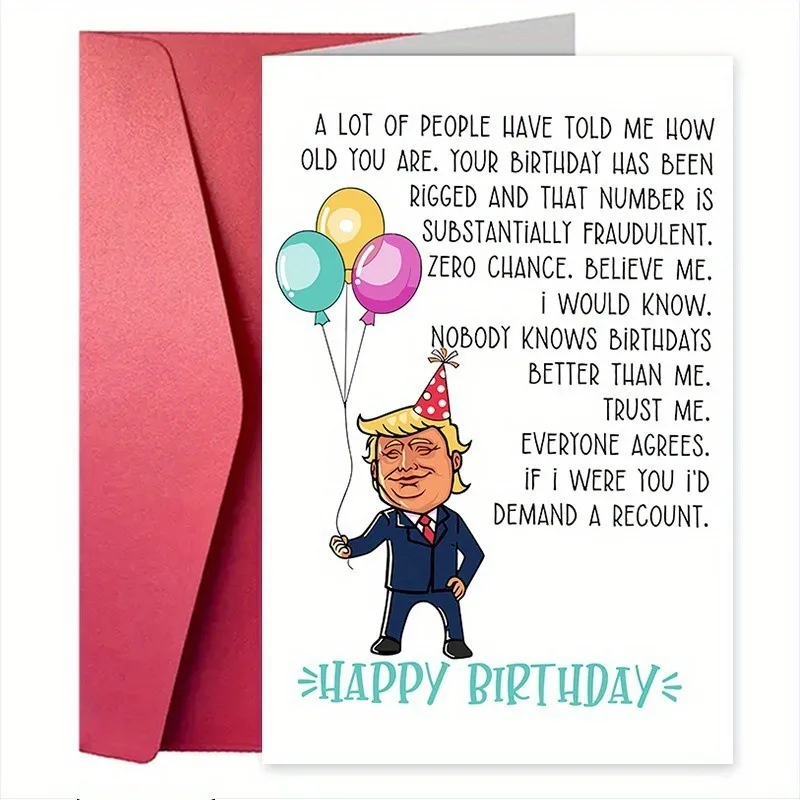 

1pcs Funny Birthday Card Perfect for Men Women Sports & Friends Unique Greeting Card for Any Occasion Decorative Blessing Card