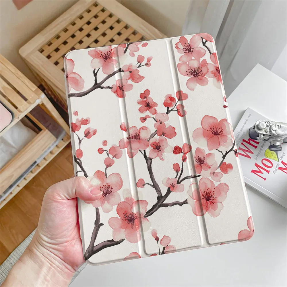 

Чехол для планшета iPad 11 2025 Чехол для iPad Air 13 Pro 12.9 Air 11 M3 M2 10th 11th A16 Mini 7 Чехол с принтом вишни