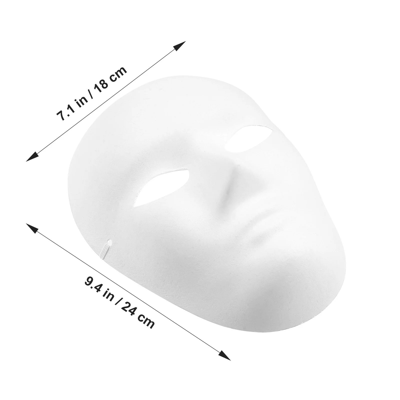 4Pcs Blank Masks White Paper Paintable Masks for DIY Masquerade Halloween Birthday Parties Blank Mask White Mask Costume