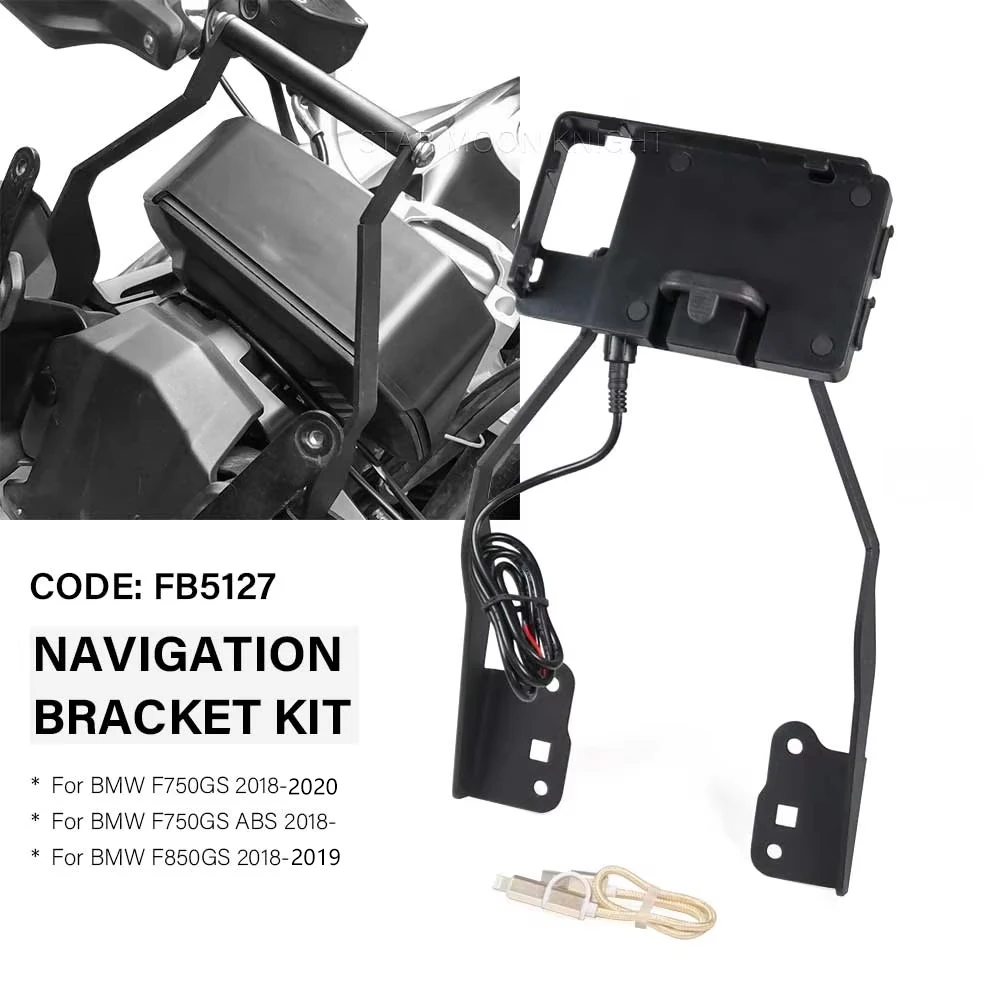 GPS Positioning Navigation Bracket  For BMW F850GS F 850 GS F750GS F 750 GS ABS  Motorcycle Windshield Fairing Upper Stand