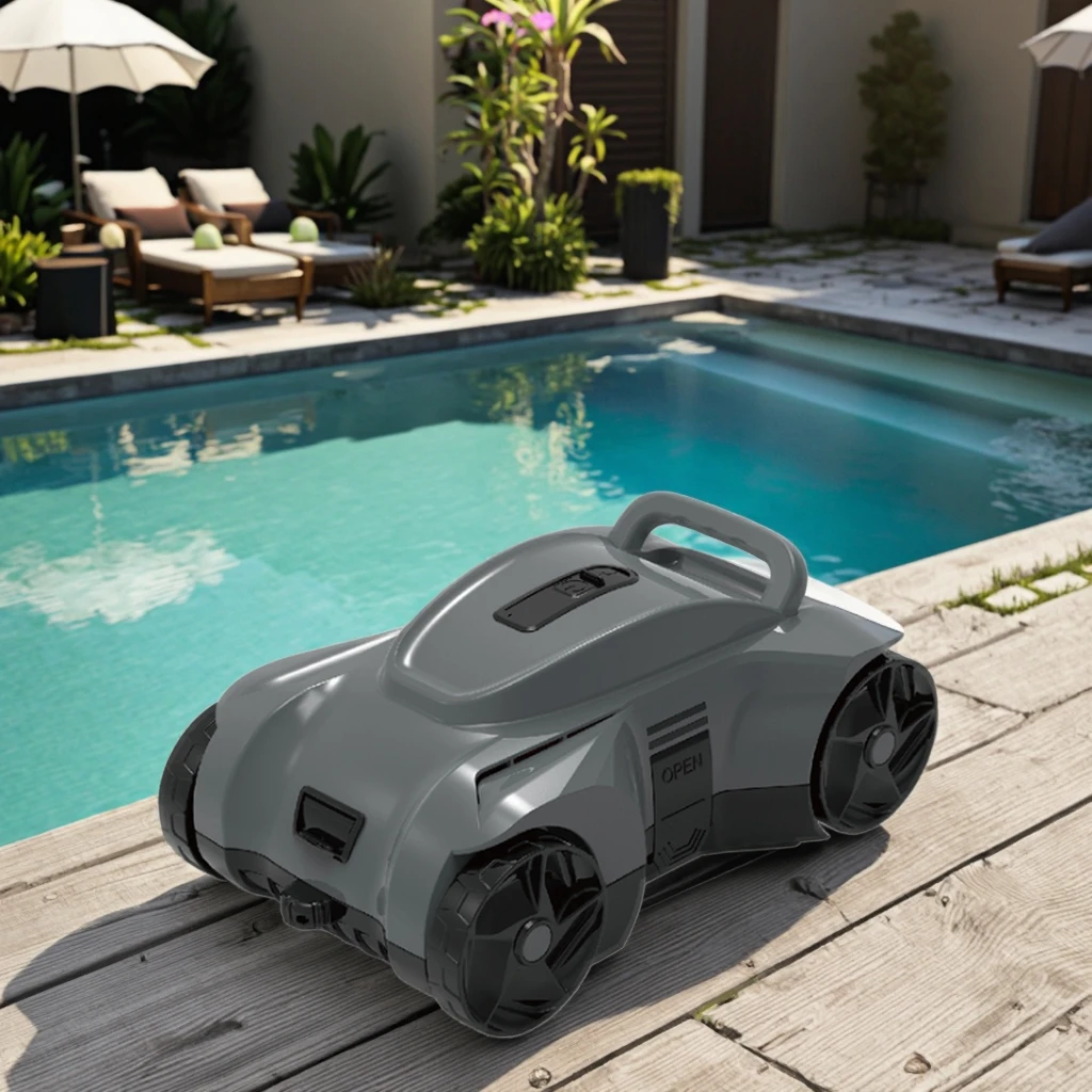 

Automatic Robotic Pool Cleaner for Efficient Cleaning of Pool Floor
