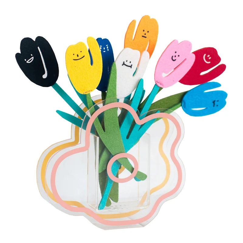 Tulip Flower Felt Flower Decorative Fragrance Card Valentine's Day Gift