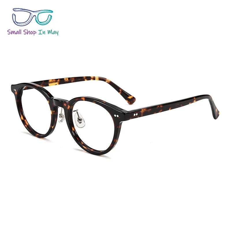 Tortoisesbill Frames Ultra-light Retro Small Round Frame Men Fashion Sheet Women's Personality Fashion Reading Presbyopia Frames