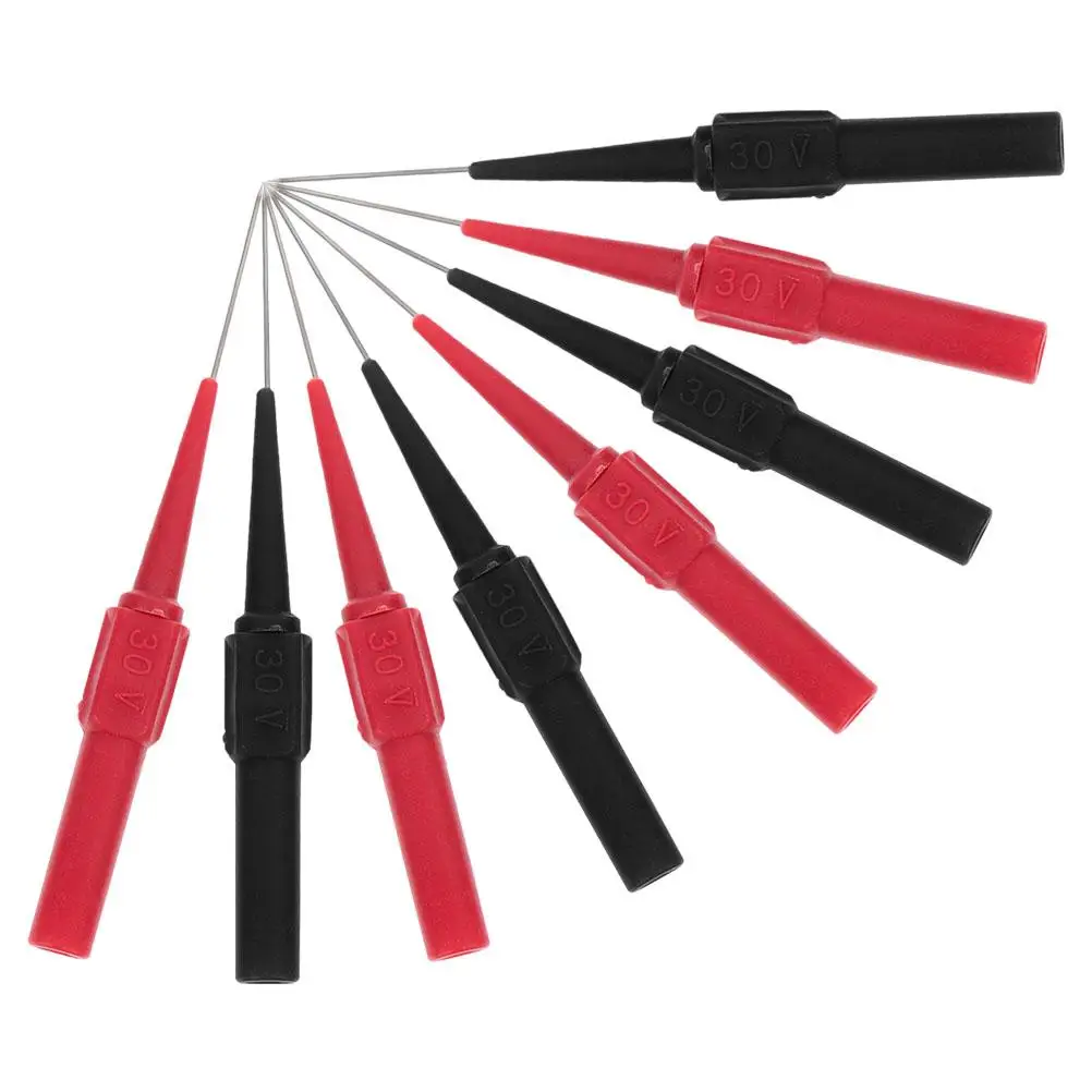 

8 Pcs Special Tip Test Probe Electric Pen Stainless Steel Back Pins Multimeter Leads Voltage Tester Car Electrical Tool