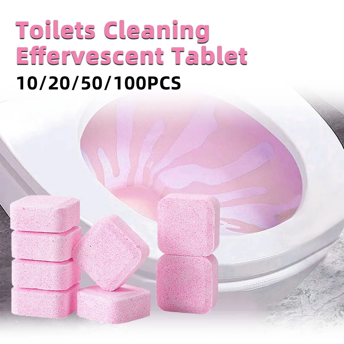 Toilet Cleaning Effervescent Tablets Fast Dissolving Powerful Descaling And Odor Removing Cleaning Agents Essential For Home Use