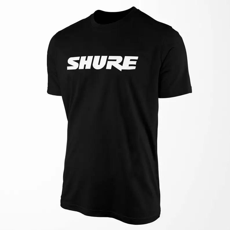 Men\'s Black Dj T Shirt Shure Needles T shirt Sizes S M L XL XXL 3XL