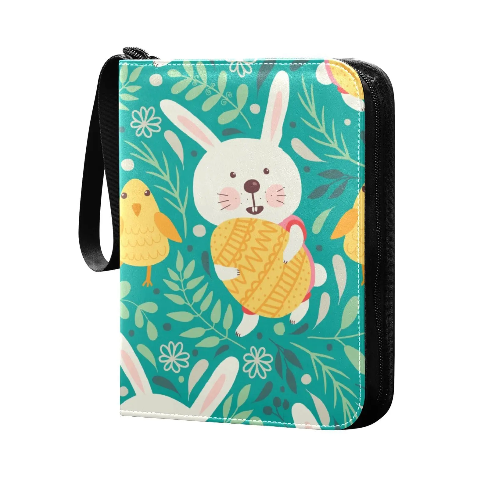 

Bunny Rabbit Card Binder 4 Pocket Cards Binder 400 Double Sided Pocket Album for Sport Game Cards Unique Card Collection Storage