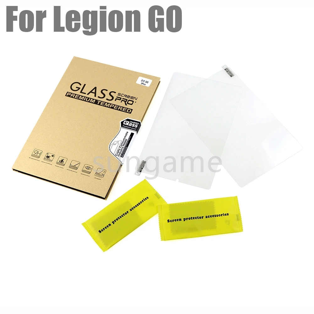 8sets For Lenovo Legion Go Protective Tempered Glass Screen Protector Film Replacement Parts
