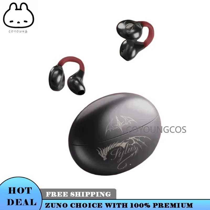 

Наушники Bluetooth Love and Deepspace Sylus Otome Game Cosplay с мультяшными клипсами на ухо, костной проводимостью и стереозвуком