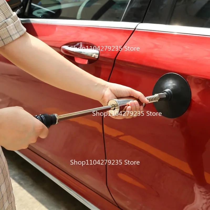 

Неразрушающий инструмент для ремонта листового металла автомобиля без вмятин T с крючком, молотком и присоской разных размеров