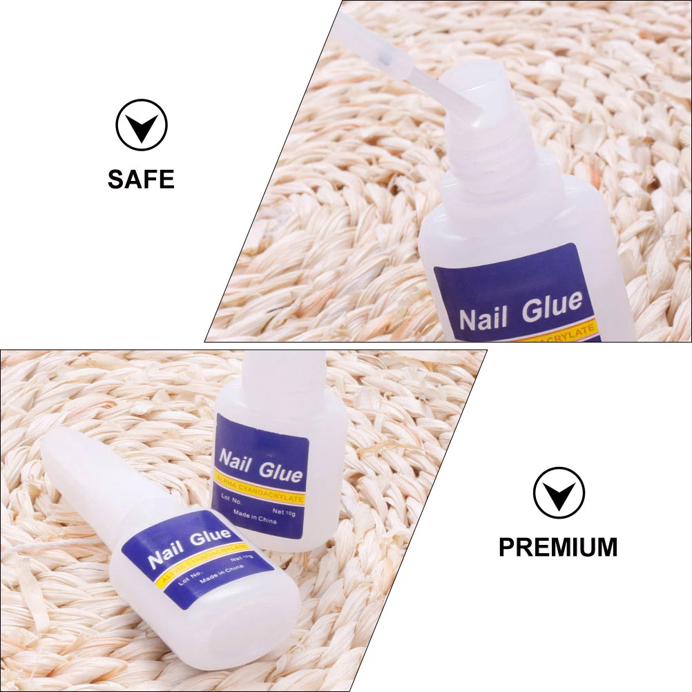 5 قطعة مسمار الفن الغراء قسط فرشاة آمنة على إصلاح الأظافر المكسورة الاكريليك صالون مانيكير أداة اضغط على مسمار الغراء DIY كيت #3